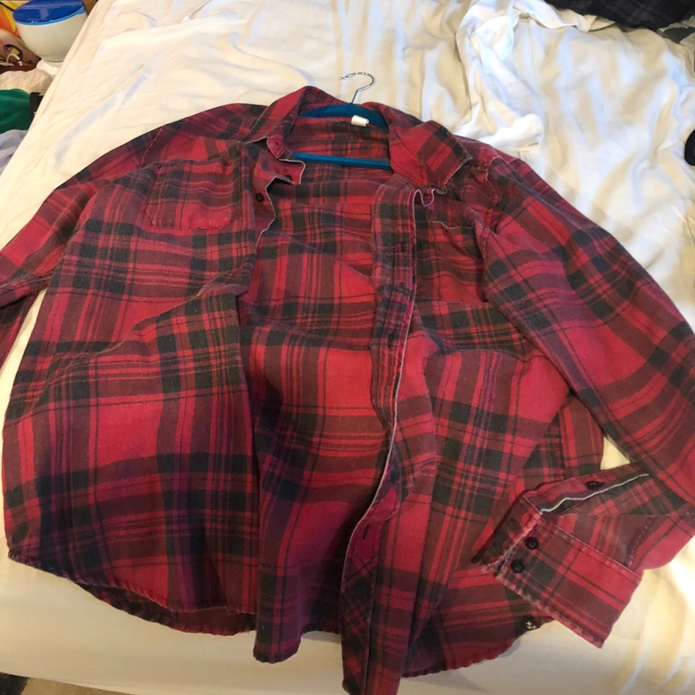 Two plaid shirts